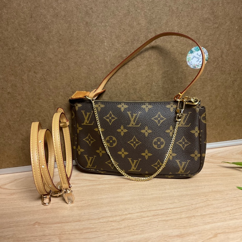 ✅ORIGINAL EUC BOXSET POCHETTE Accessories Bag LOUIS VUITTON